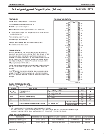 浏览型号74ALVCH16374DL的Datasheet PDF文件第2页