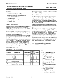 浏览型号74HC163DB的Datasheet PDF文件第2页