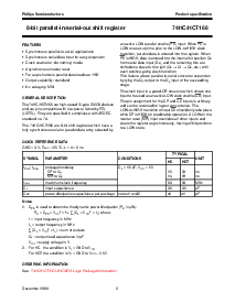 浏览型号74HC166的Datasheet PDF文件第2页