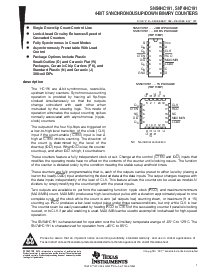 浏览型号74HC191的Datasheet PDF文件第1页