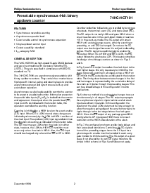 浏览型号74HC191PW的Datasheet PDF文件第2页