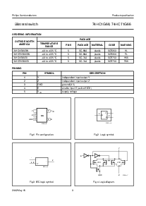 浏览型号74HC1G66GW的Datasheet PDF文件第3页