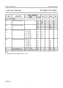 浏览型号74HC2G08DP的Datasheet PDF文件第7页
