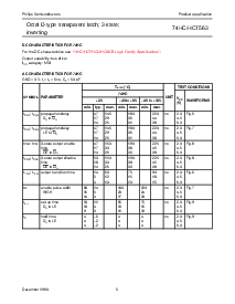 浏览型号74HC563DB的Datasheet PDF文件第5页