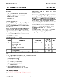 浏览型号74HC85DB的Datasheet PDF文件第2页