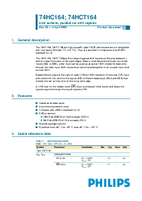 浏览型号74HCT164DB的Datasheet PDF文件第1页