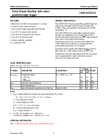 浏览型号74HC273PW的Datasheet PDF文件第2页
