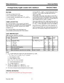 浏览型号74HCT4060DB的Datasheet PDF文件第2页