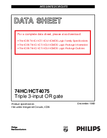 浏览型号74HC4075DB的Datasheet PDF文件第1页