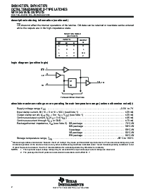 浏览型号74HCT573PW的Datasheet PDF文件第2页