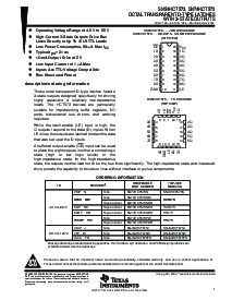 浏览型号SN74HCT573PW的Datasheet PDF文件第1页