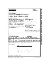 浏览型号74LCX16244MEA的Datasheet PDF文件第1页