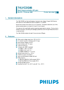 浏览型号74LVC2G86DP的Datasheet PDF文件第1页