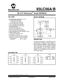 浏览型号93LC56A-I/SM的Datasheet PDF文件第1页