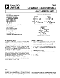浏览型号ADG721BRM的Datasheet PDF文件第1页