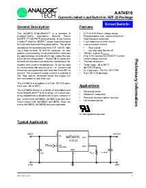 浏览型号AAT4610IGV-T1的Datasheet PDF文件第1页