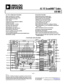 浏览型号AD1985JST的Datasheet PDF文件第1页