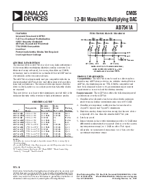 浏览型号AD7541AKP的Datasheet PDF文件第1页