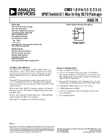 浏览型号ADG779BKS的Datasheet PDF文件第1页