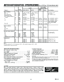 浏览型号AD7501KQ的Datasheet PDF文件第2页