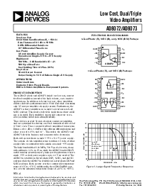 浏览型号AD8073JN的Datasheet PDF文件第1页