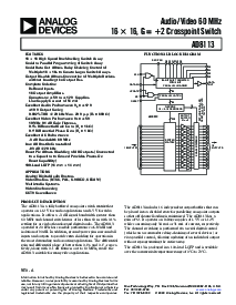 浏览型号AD8113JST的Datasheet PDF文件第1页