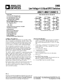 浏览型号ADG711BRU的Datasheet PDF文件第1页