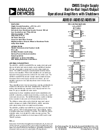 浏览型号AD8591的Datasheet PDF文件第1页