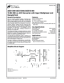 浏览型号ADC10461CIWMX的Datasheet PDF文件第1页