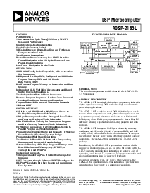 浏览型号ADSP-2185LKST-133的Datasheet PDF文件第1页