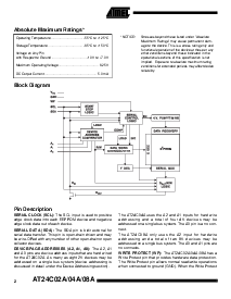 浏览型号AT24C08AN-10SI的Datasheet PDF文件第2页