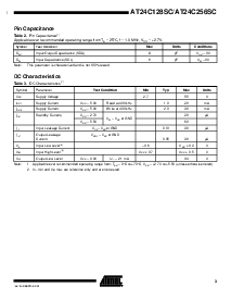 浏览型号AT24C256SC-09AT的Datasheet PDF文件第3页