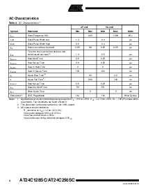浏览型号AT24C256SC-09AT的Datasheet PDF文件第4页