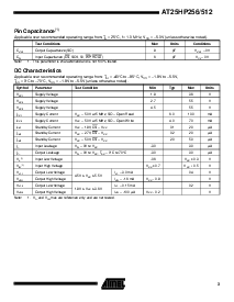 浏览型号AT25HP256-10PC-2.7的Datasheet PDF文件第3页