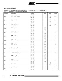 浏览型号AT25HP256-10PC-2.7的Datasheet PDF文件第4页