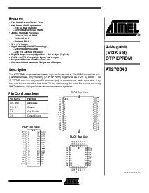 浏览型号AT27C040-90JC的Datasheet PDF文件第1页