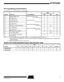 浏览型号AT27C040-90JC的Datasheet PDF文件第7页