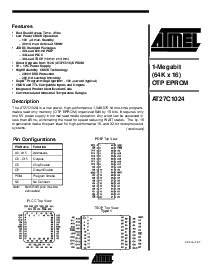 浏览型号AT27C1024-15VC的Datasheet PDF文件第1页