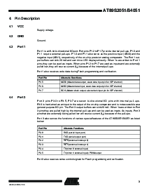 浏览型号AT89S4051-24SU的Datasheet PDF文件第3页