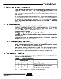 浏览型号AT89S4051-24SU的Datasheet PDF文件第7页