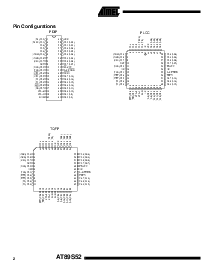 浏览型号AT89S52-24JC的Datasheet PDF文件第2页