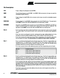 浏览型号AT89S51-24PI的Datasheet PDF文件第4页