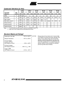 浏览型号AT49BV040-12VC的Datasheet PDF文件第4页