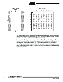 浏览型号AT49BV160CT-70CI的Datasheet PDF文件第2页