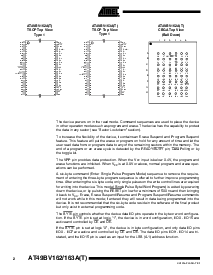 浏览型号AT49BV163AT-70TI的Datasheet PDF文件第2页