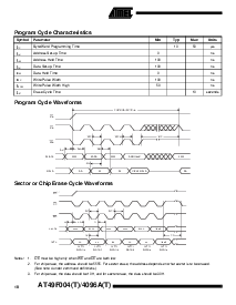 浏览型号AT49F4096A-90TC的Datasheet PDF文件第10页