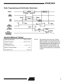 浏览型号AT89C4051-12SI的Datasheet PDF文件第9页