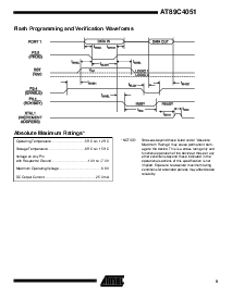 浏览型号AT89C4051-12SA的Datasheet PDF文件第9页