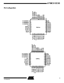 浏览型号AT89C51CC03U-7CTIM的Datasheet PDF文件第3页
