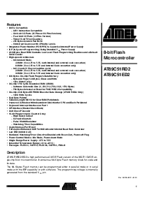 浏览型号AT89C51ED2的Datasheet PDF文件第1页